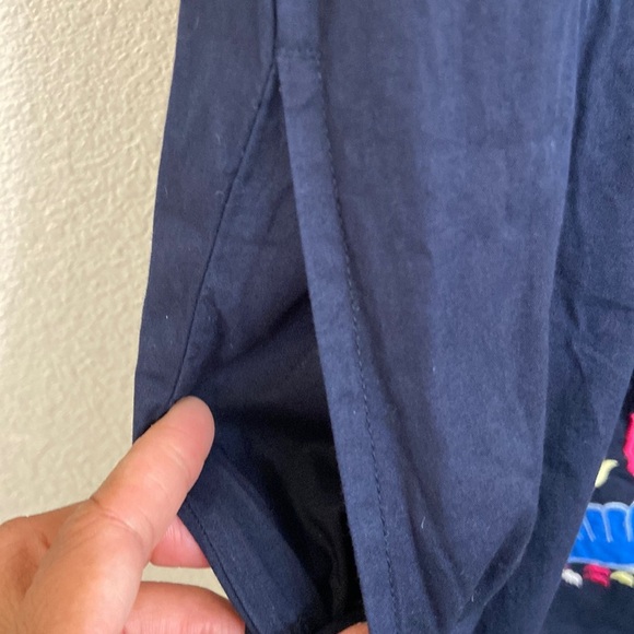 Smithsonian institution Blue Embroidered Sea Fish Appliqué Dress Size XL - Picture 8 of 16